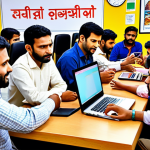 **Image of a vibrant online community forum for a "Yatayat License Pariksha" (traffic license exam).** Depict various people interacting, sharing study materials, asking questions, and offering encouragement. Show a mix of devices like laptops and smartphones. Emphasize a sense of collaboration and support, potentially with celebratory elements.