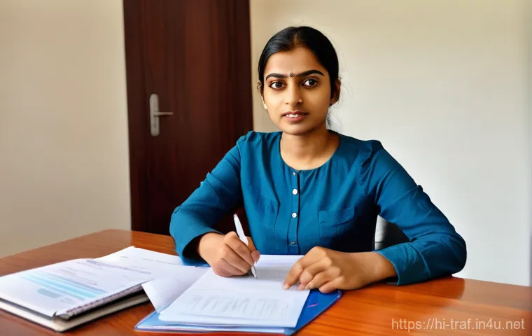 교통자격증 필기시험 합격 비법 - **Prompt 1: Focused Study and Time Management for Driving Test Preparation**
    "A young Indian wom...