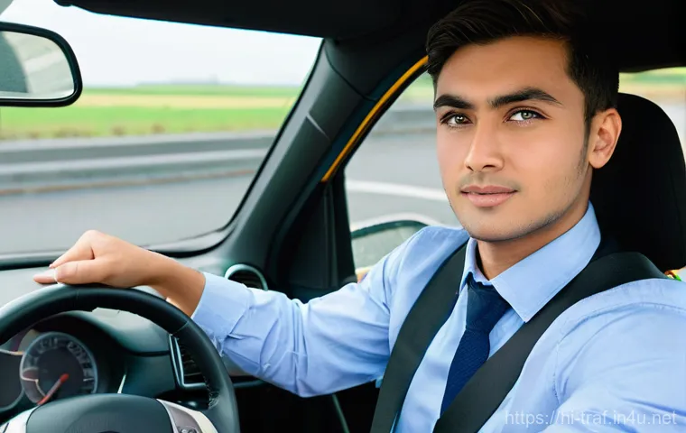 교통분야 실기시험 대비 전략 - **Prompt:** A calm and experienced driving instructor (a middle-aged person, wearing a professional ...