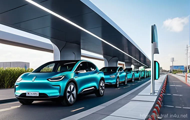 교통업계 필기시험 예상문제 분석 - **Prompt for Road Safety with Modern Rules:**
    "A vibrant, bustling street scene in a modern Indi...