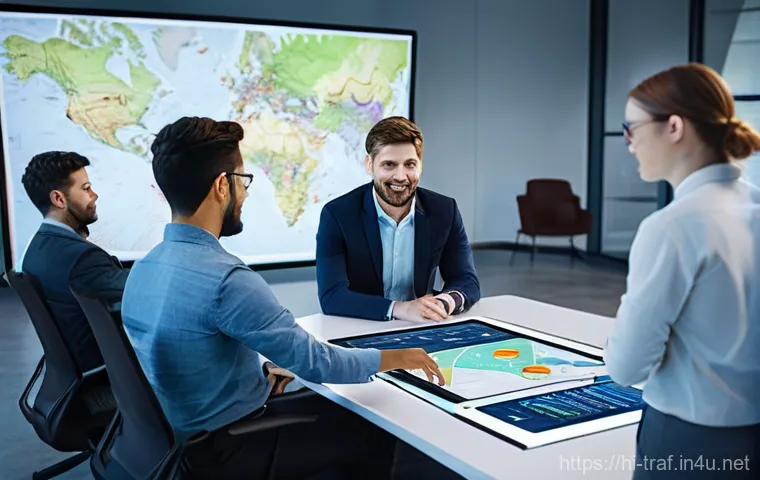 교통직 학습 커뮤니티 소개 - **Prompt:** A split image or composite showing two harmonious scenes: On one side, a group of divers...