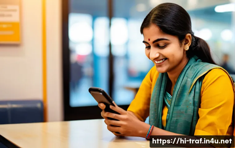 교통 관련 자격증 최신 소식 - **Prompt 1: Digital Convenience in Modern India**
    A happy and relaxed Indian woman, approximatel...