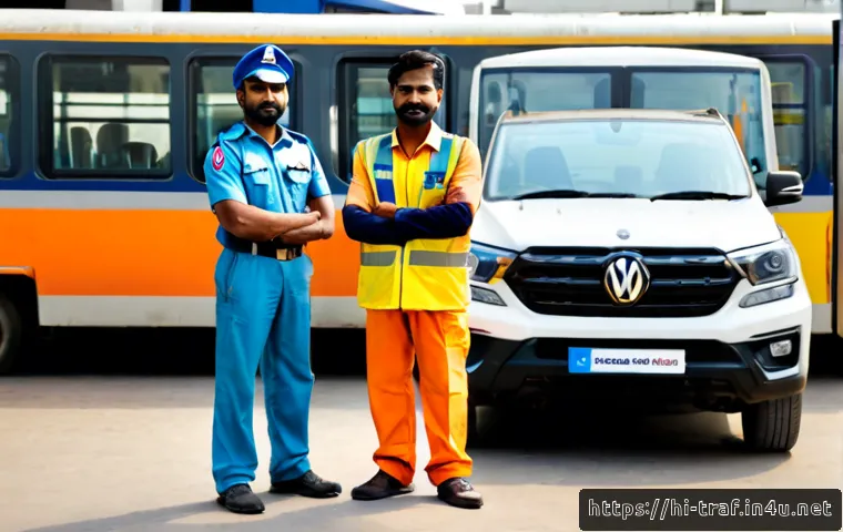 Home 30 교통 직종 연봉 통계 - Photorealistic Indian urban transport professionals representing different careers: a metro train op...